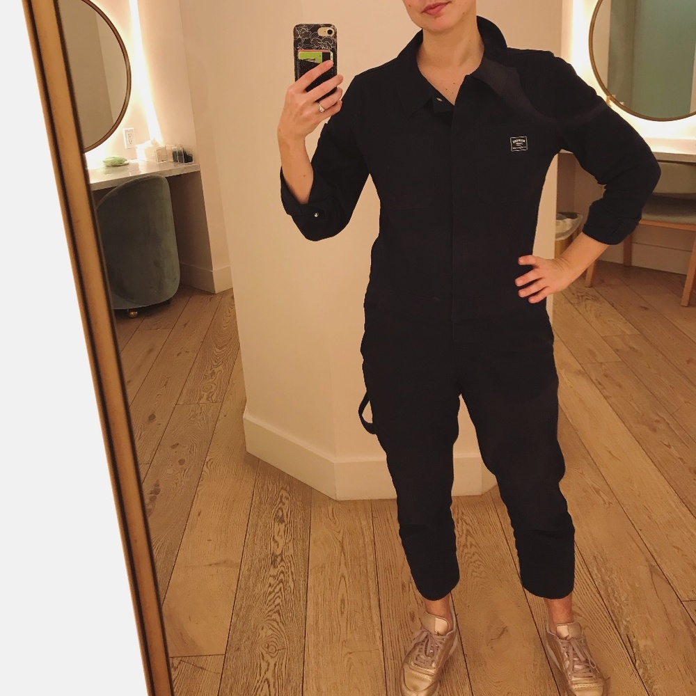 Wildfang Navy Essential Coveralls XS